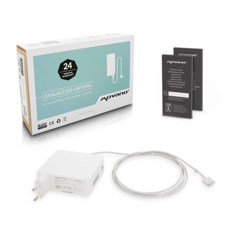 Zasilacz Movano 20v 4.25a magsafe 2 85W do Apple